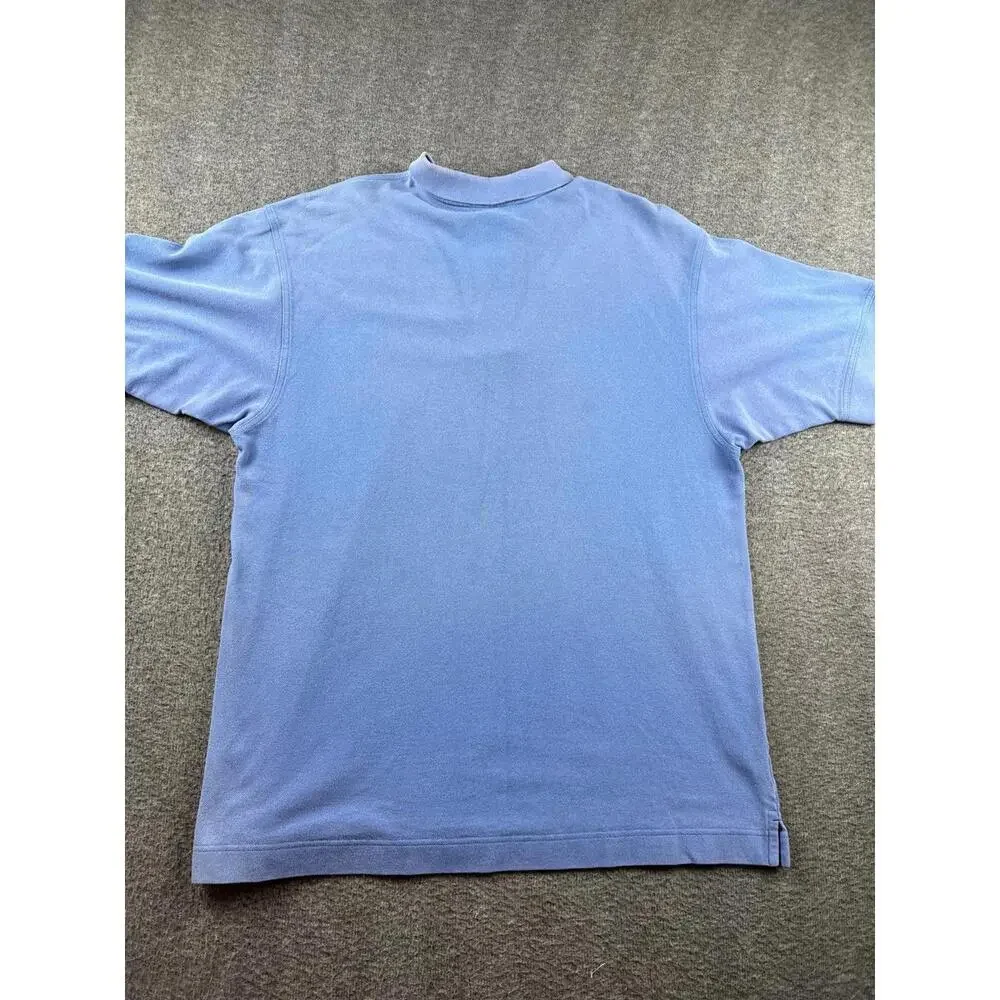 Cutter & Buck Mens Light Blue‎ Polo Shirt Size Large